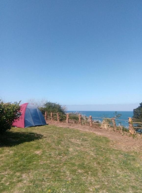 فندق Aire De Camping Car, Caravane, Tente Emplacement Nu Avec Electricite Petit Camping Plestin-les-Grèves المظهر الخارجي الصورة